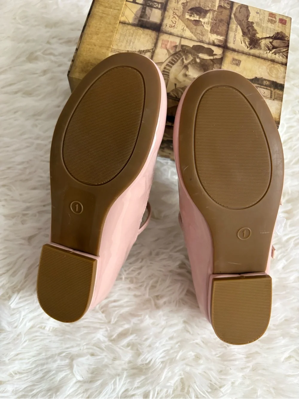 SONOMA Girls Blush Pink Patent T-Strap Dress Shoes